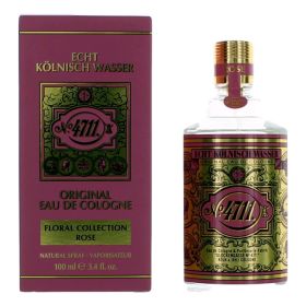 4711 Floral Collection Rose by 4711, 3.4 oz Eau De Cologne Spray for Unisex