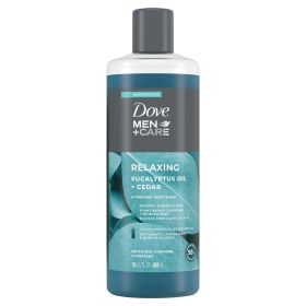 Dove Men+Care Relaxing Hydrating Body Wash, Eucalyptus Cedar, 18 fl oz