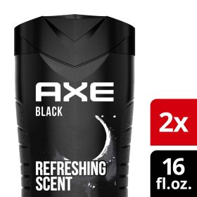 Axe Black Refreshing Long Lasting Body Wash Twin Pack, Frozen Pear and Cedarwood, 16 fl oz