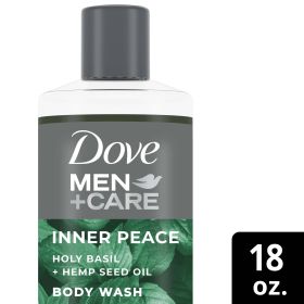 Dove Men+Care Face + Body Wash For Men Inner Peace Holy Basil + Hemp Seed Oil 18oz