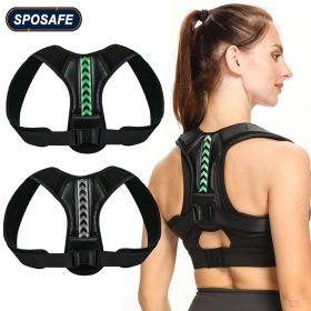 Adjustable Back Shoulder Posture Corrector Belt Clavicle Spine Support Reshape Your Body Home Office Sport Upper Back Neck Brace (Color: Purple, size: 2XL-weight 120-135KG)