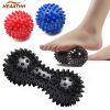 Hedgehog Massage Ball Spiky Peanut Ball Stress Reflexology Trigger Point Massage Balls for Arm Leg Back Feet Hand Muscle Massage